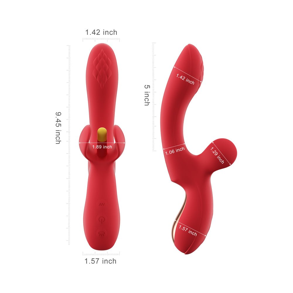 Honey Play Box Fortexa App-Controlled Kinky Finger Flapping Dual Stimulator Red - Image 6