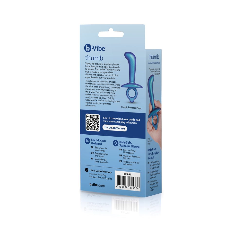 b-Vibe Butties Thumb Silicone Prostate Plug - Image 8