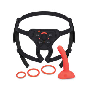 Alternative view of b-Vibe Beginners Strap-On Harness Set with 5 in. Silicone Dildo Peg