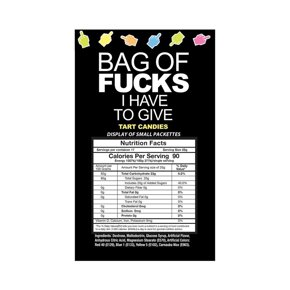 Bag Of Fucks I Have To Give 100-Piece Display - Image 3