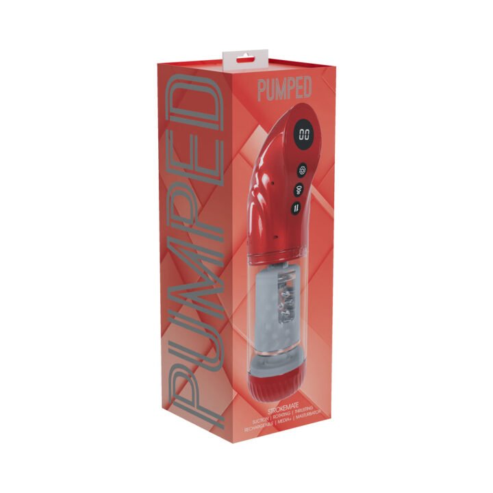 PUMPED StrokeMate Masturbator Metallic Red