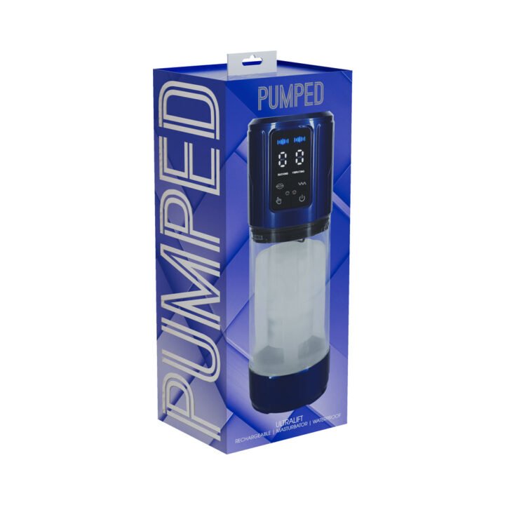 PUMPED UltraLift Automatic Masturbator Waterproof Metallic Blue