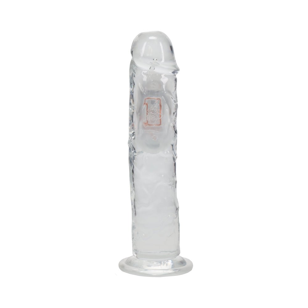 RealRock Wireless Rechargeable Remote Control LED Vibrating 8 in. Dildo Clear - Image 2