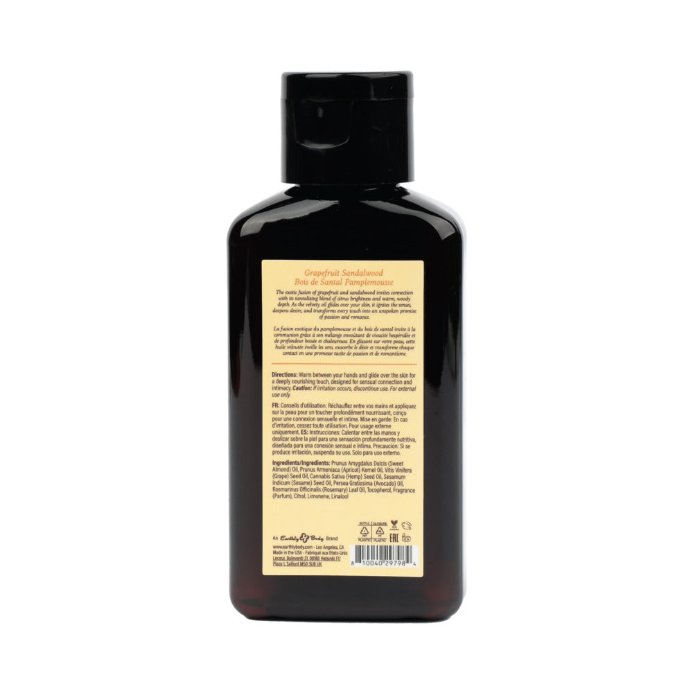 Earthly Body At Night Aphrodisiac Massage Oil Grapefruit Sandalwood 2 oz. - Image 2