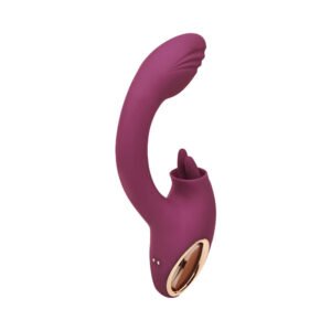 Adam & Eve Rose Gold Clit Tickler Dual Stimulating Vibrator - Image 3