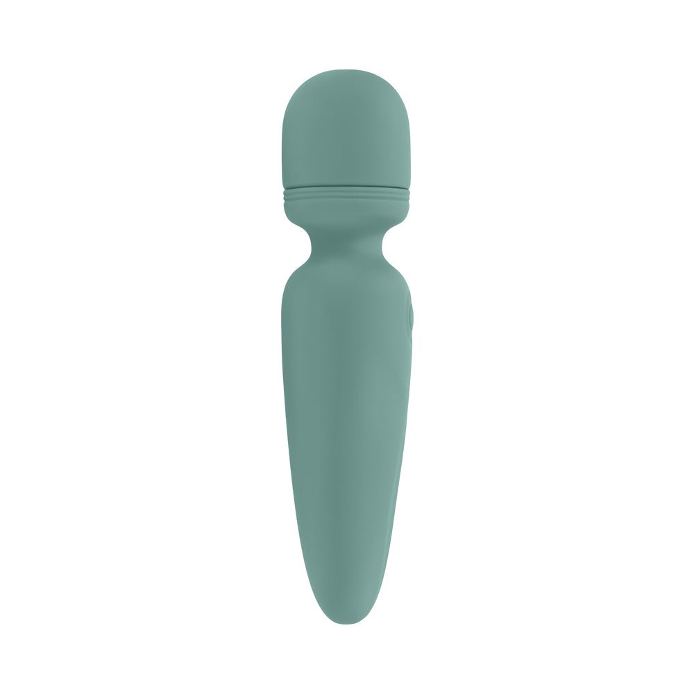 Evolved Rumble Wand Rechargeable Vibrating Mini Wand Silicone Green - Image 4