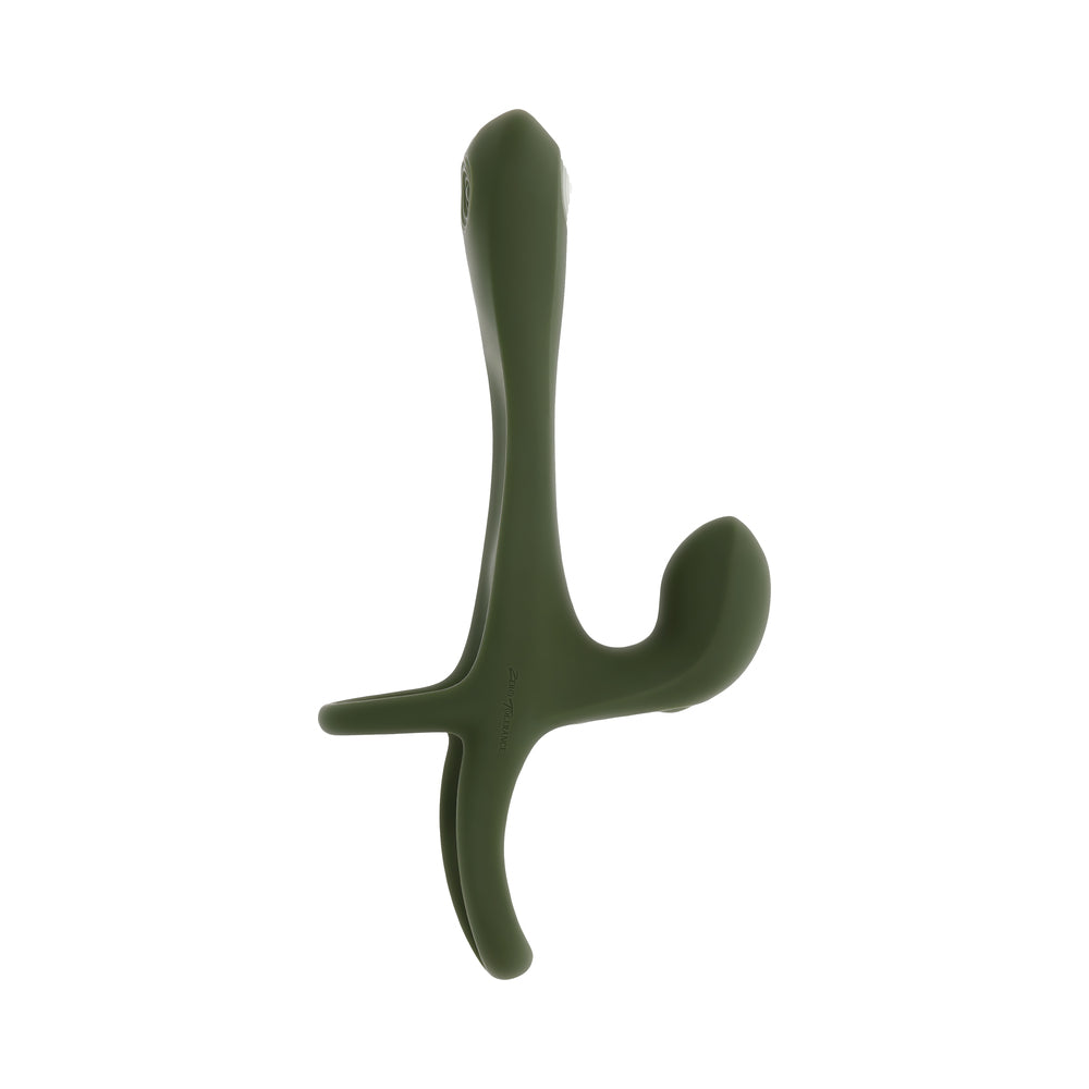 Zero Tolerance Strap Tap & Go Rechargeable Vibrating Girth Enhancer Silicone Green - Image 2