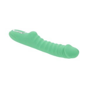 Evolved Full Throttle Rechargeable Warming Vibrator Silicone Mint Green - Image 6