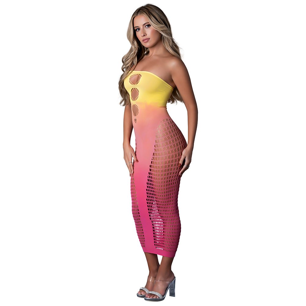 Magic Silk Seamless Gown Ombre Sunset O/S - Image 2
