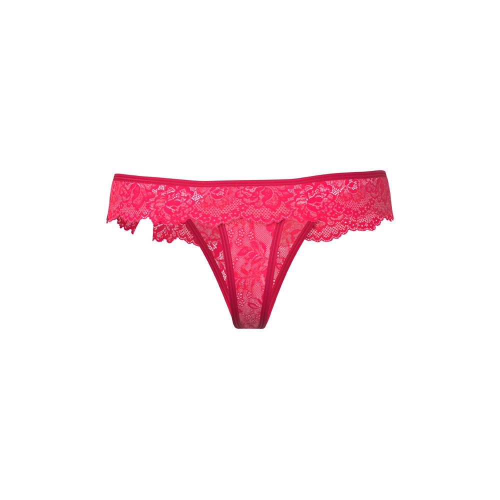 Magic Silk Get It Girl Flutter Thong Diva Pink L/XL - Image 5