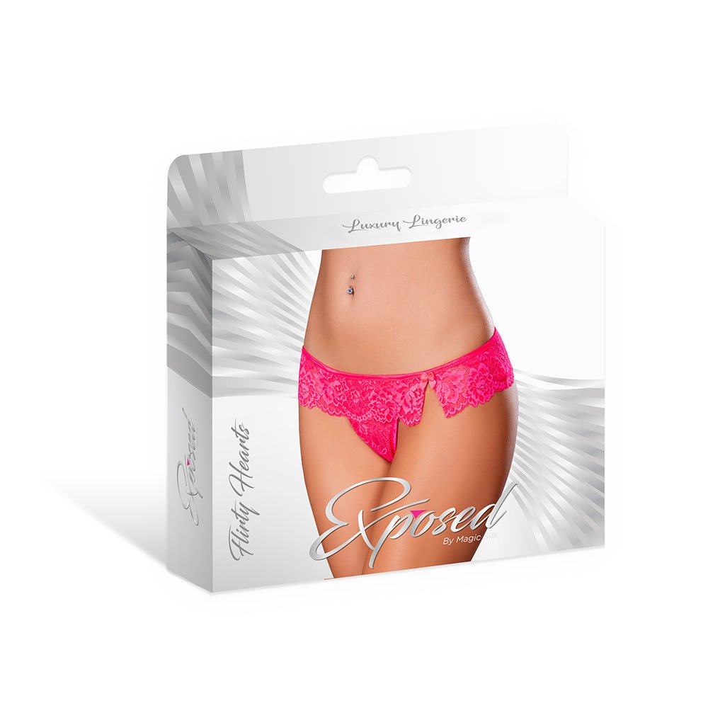 Magic Silk Get It Girl Flutter Thong Diva Pink L/XL - Image 6