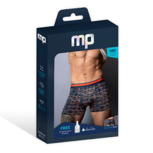 Male Power Soo Cumfy Boxer Brief Navy/Orange L - Image 6