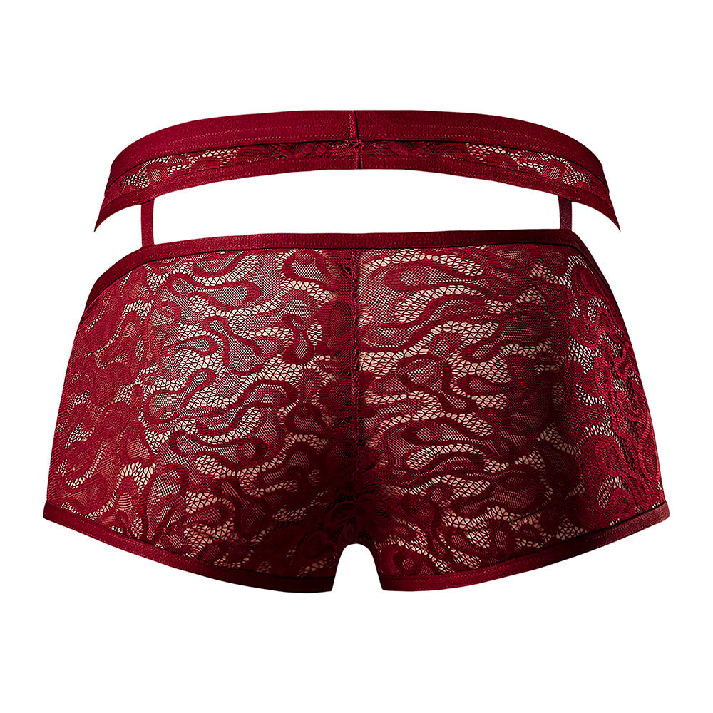 Male Power Lucifer Cutout Short Burgundy XL - Image 5