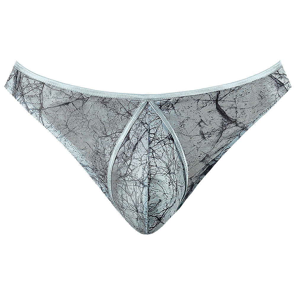 Male Power Marble Mesh Mini Moonshine Silver Blue S/M - Image 4