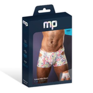 Male Power Cut It Out! Cutout Mini Short Red/Black S - Image 4