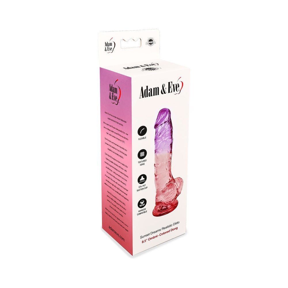 Adam & Eve Sunset Dreams Realistic Dildo 8.5 in. - Image 7