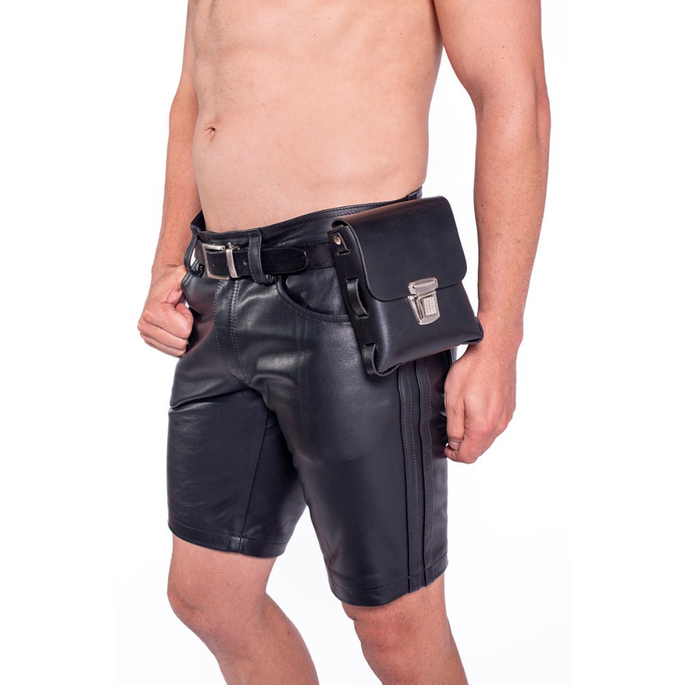Prowler RED Leather Buckle Pouch - Image 3