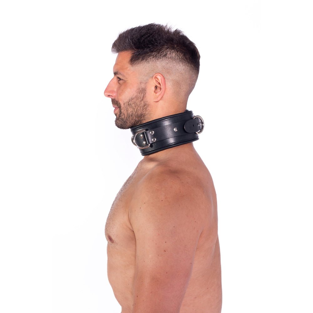 Prowler RED Leather Lockable Collar L/XL - Image 2
