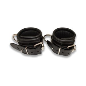 Prowler RED Leather Lockable Wrist Restraints L/XL