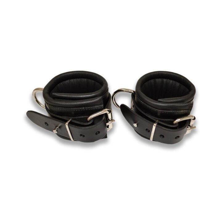 Prowler RED Leather Lockable Wrist Restraints L/XL