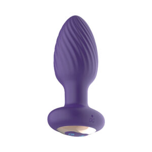Alternative view of The Royale Rotating Anal Plug Purple