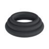 LEVELZ Classic Silicone Cock Ring Set of 3 (L/XL/XXL) Black
