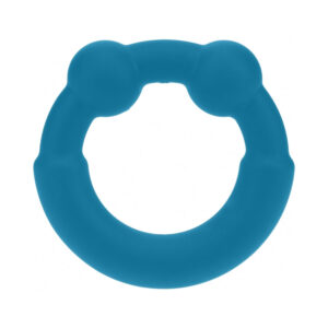 LEVELZ Metal & Silicone Cock Ring Teal