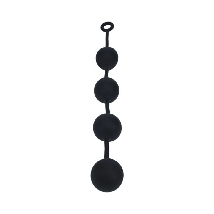 LEVELZ Round Silicone Anal Balls XXLarge 60 mm Black