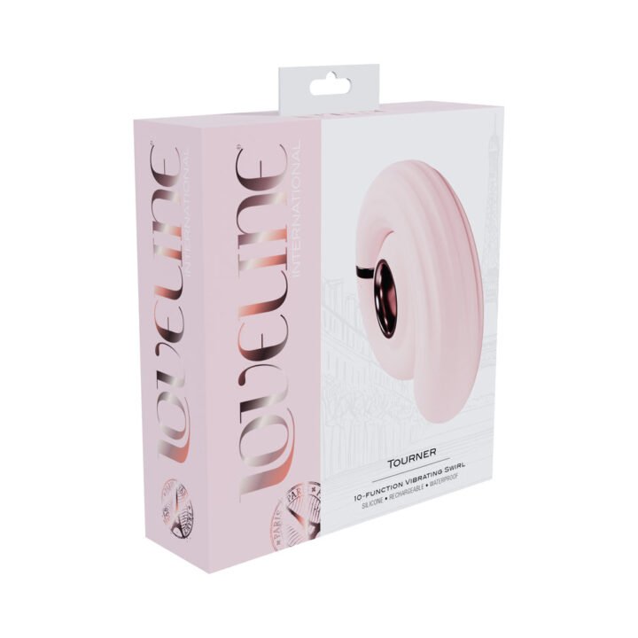 LoveLine Tourner Rechargeable Silicone Vibrating Swirl Pink