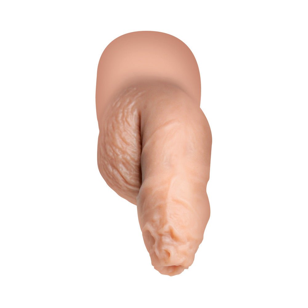 Strap U 5.1 in. Uncut Silicone Packer Dildo Light - Image 2