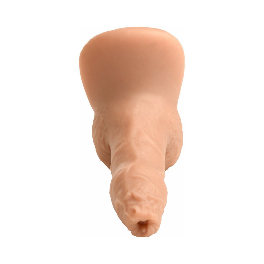 Strap U 5.1 in. Uncut Silicone Packer Dildo Light - Image 6