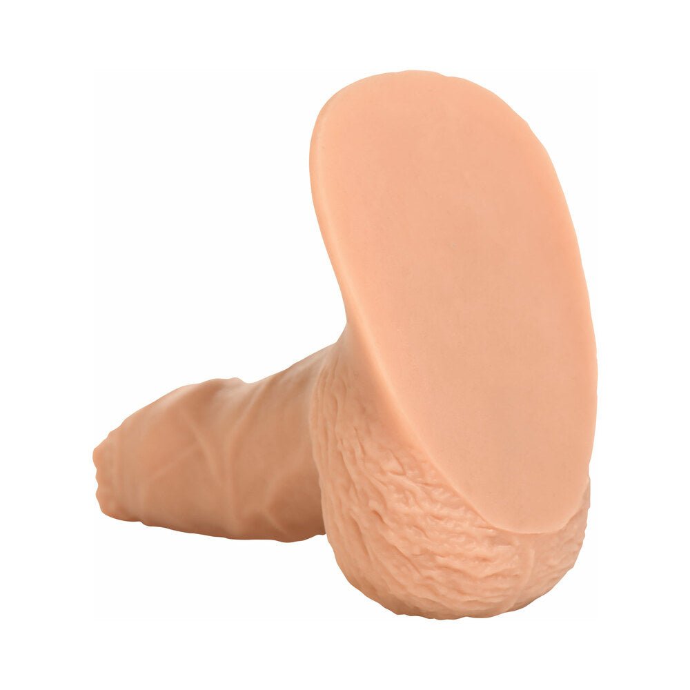 Strap U 5.1 in. Uncut Silicone Packer Dildo Light - Image 7