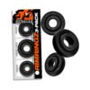 Oxballs Rimringz Multi Size 3-Pack Black