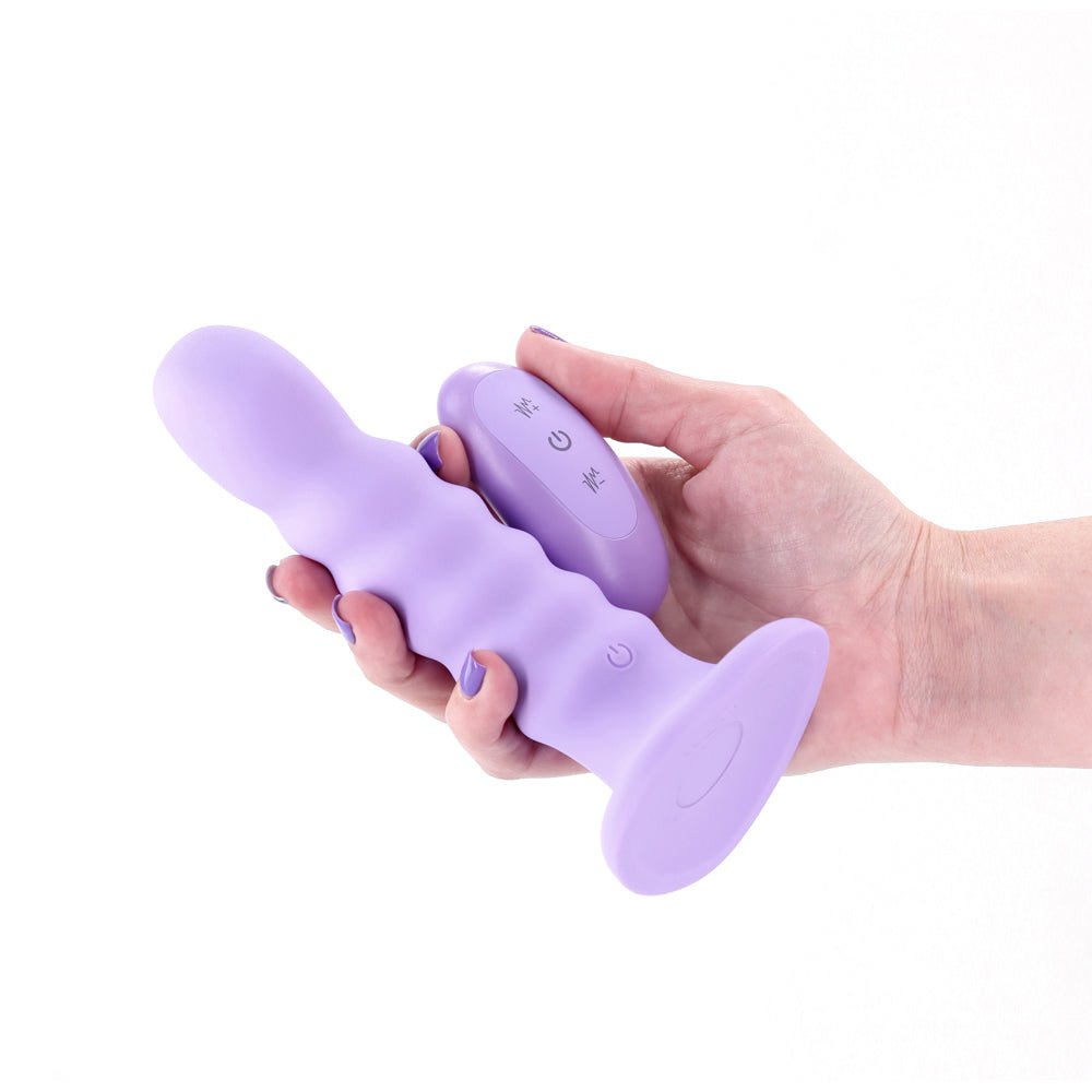 Colours Ribbed Vibrating 6in Purple - Image 3