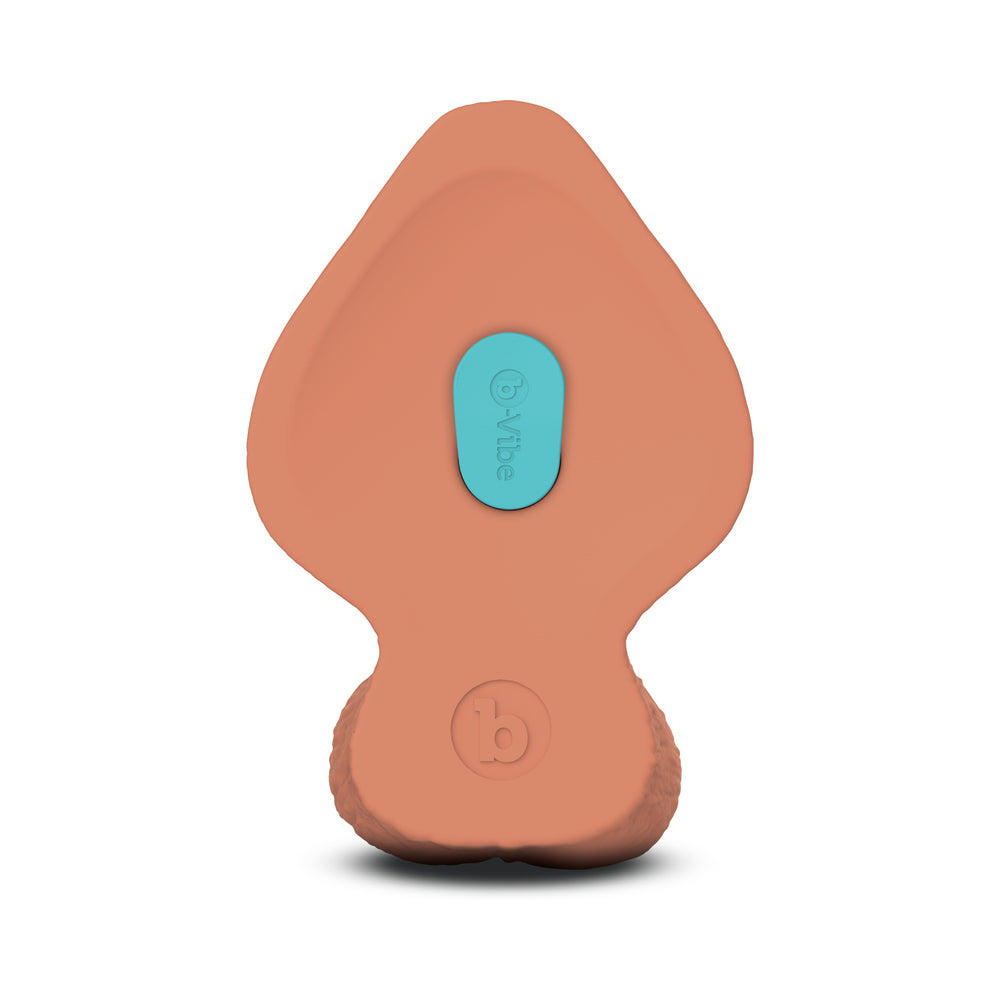 b-Vibe Slipskin Realistic Silicone Dildo 8 in. Girthy Mocha - Image 6