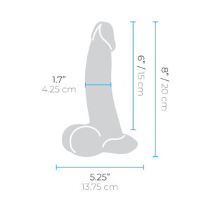 b-Vibe Slipskin Realistic Silicone Dildo 8 in. Curved Brown - Image 10