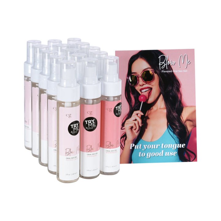 CG Blow Me Oral Sex Gel 16-Piece Bundle with Testers