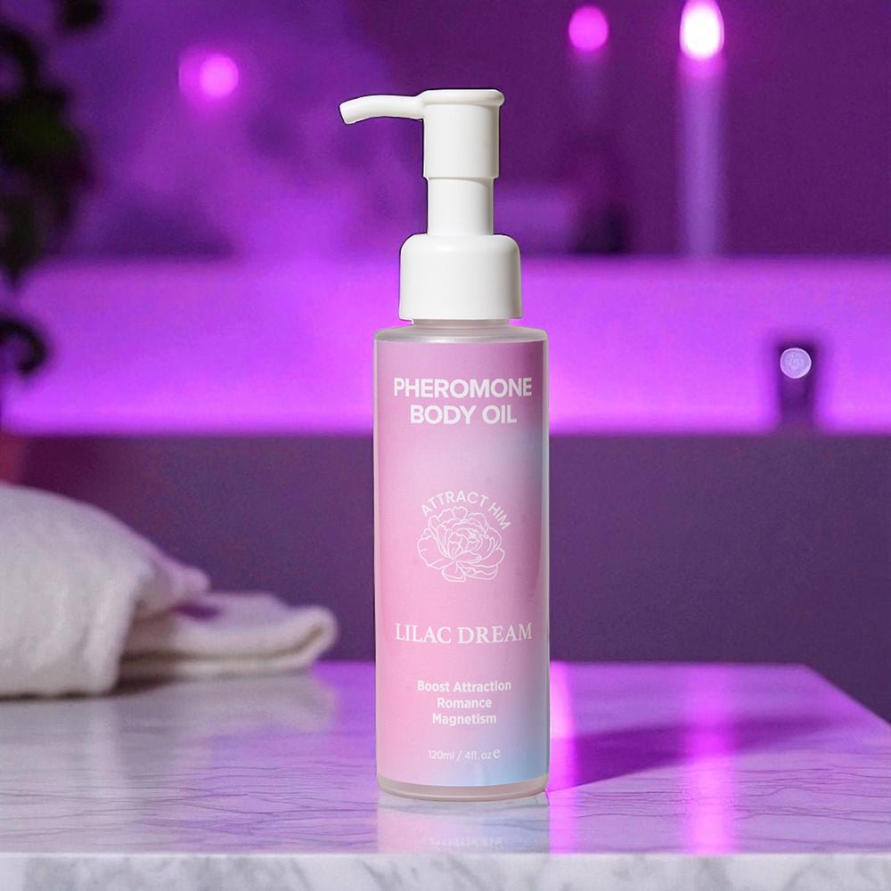 Eye of Love Pheromone Body Oil 4 oz. Pump Lilac Dream - Image 3