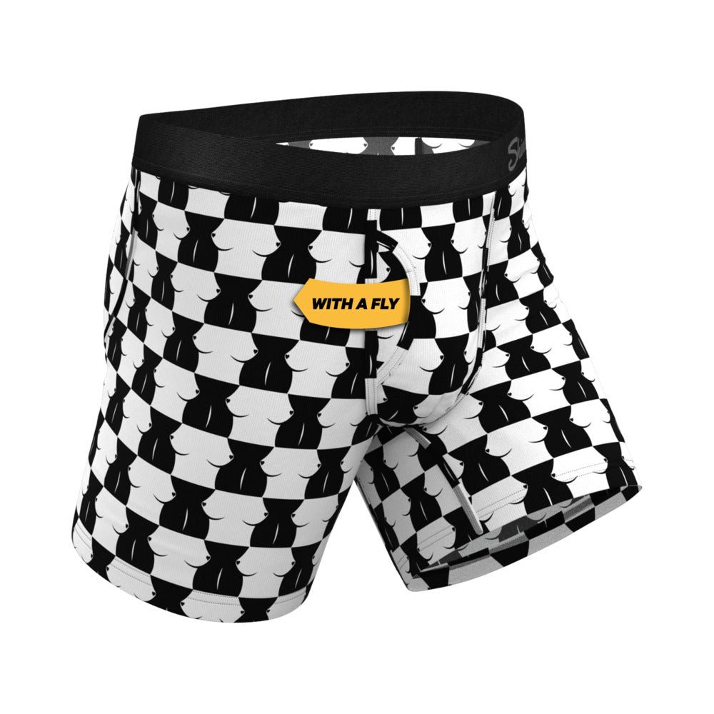 Shinesty The Chest Mate Checkered Ball Hammock Pouch Underwear with Fly S - Image 2