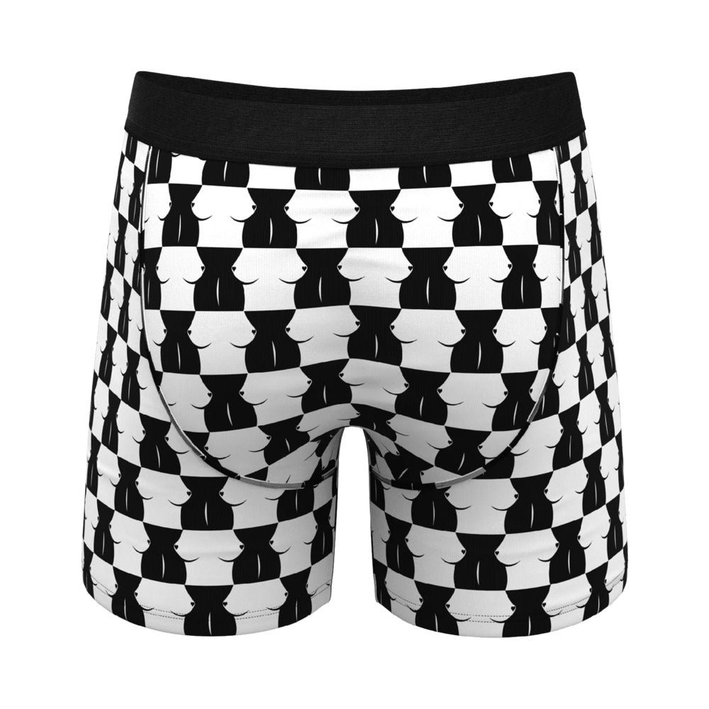Shinesty The Chest Mate Checkered Ball Hammock Pouch Underwear with Fly S - Image 3