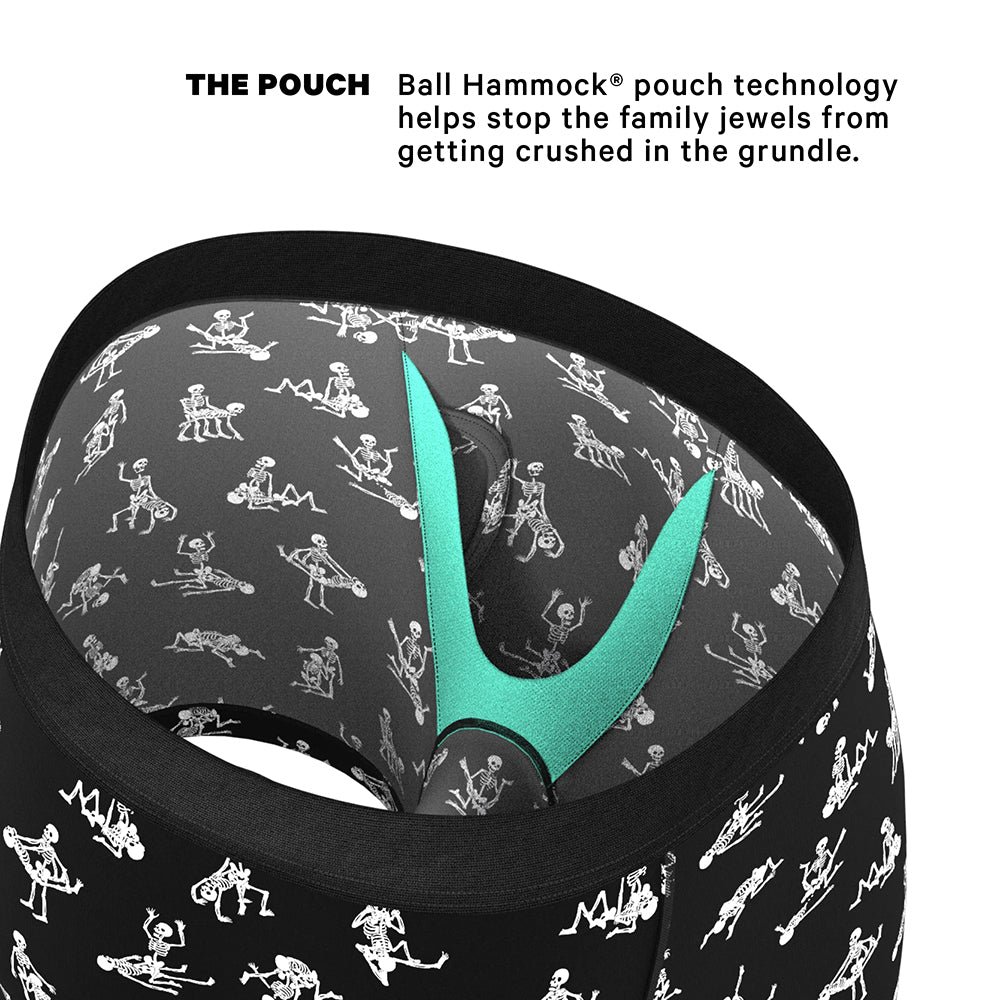 Shinesty The Bare Back Bones Glow-in-the-Dark Skeletons Ball Hammock Pouch Underwear with Fly 2XL - Image 5