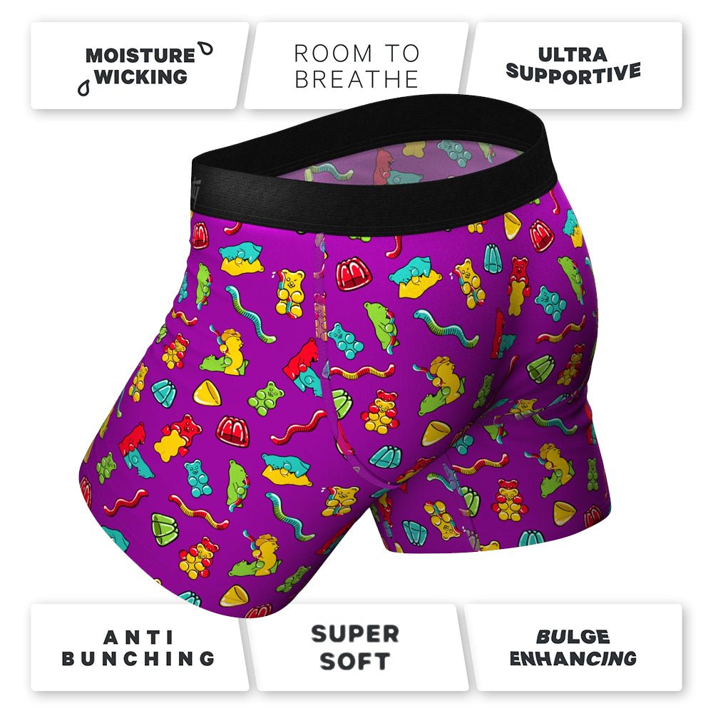 Shinesty The Naughty Bears Gummy Bear Ball Hammock Pouch Underwear with Fly 2XL - Image 3