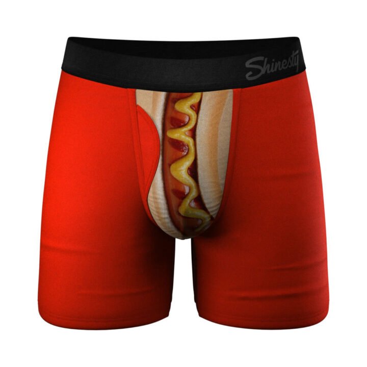 Shinesty The Coney Islands Hot Dog Ball Hammock Pouch Underwear with Fly XS