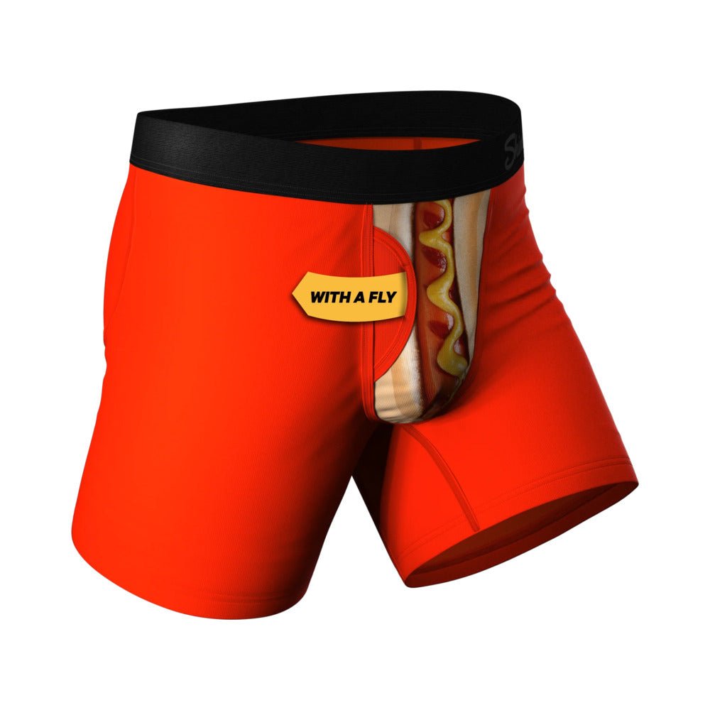 Shinesty The Coney Islands Hot Dog Ball Hammock Pouch Underwear with Fly S - Image 2
