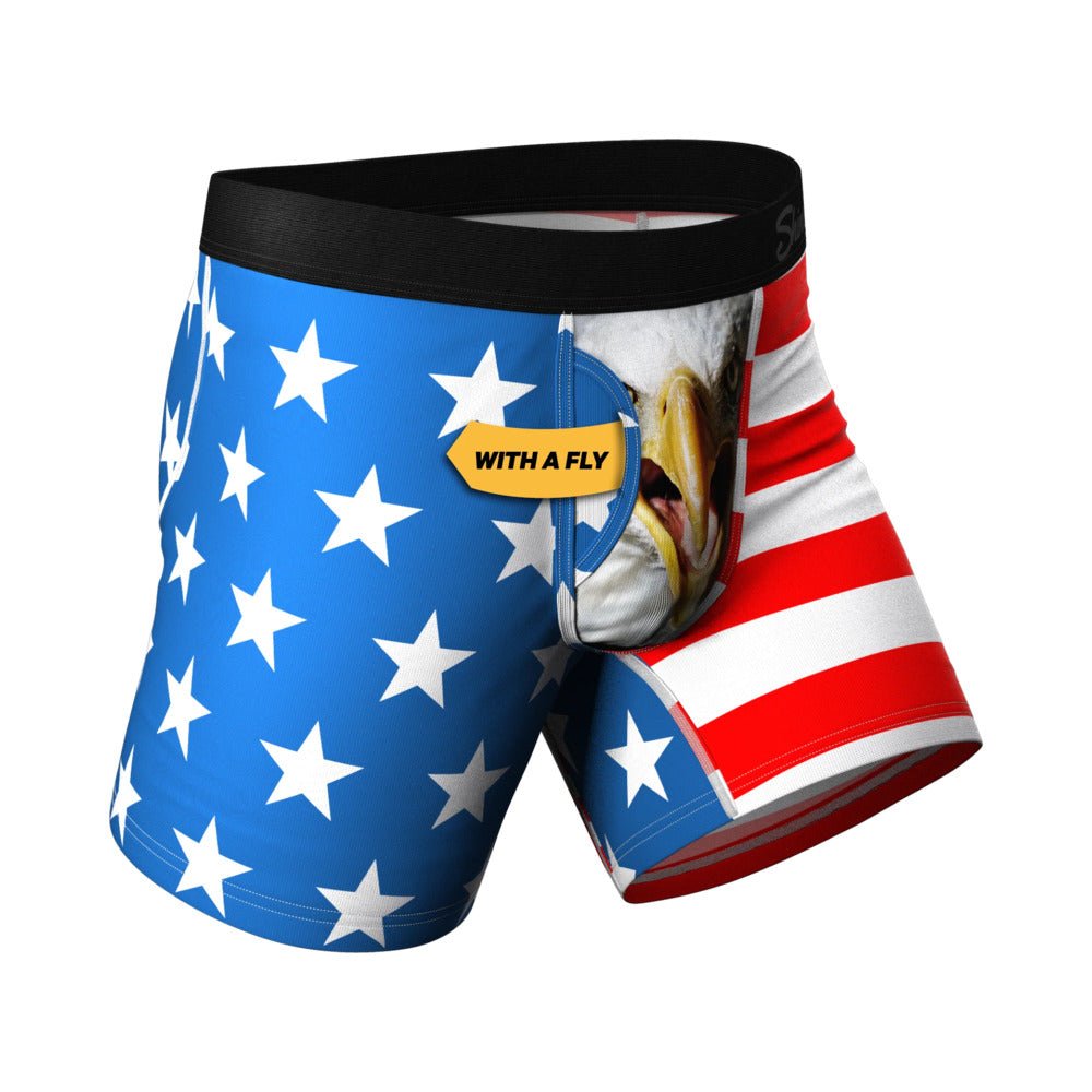 Shinesty The Mascot American Flag Ball Hammock Pouch Underwear with Fly S - Image 2