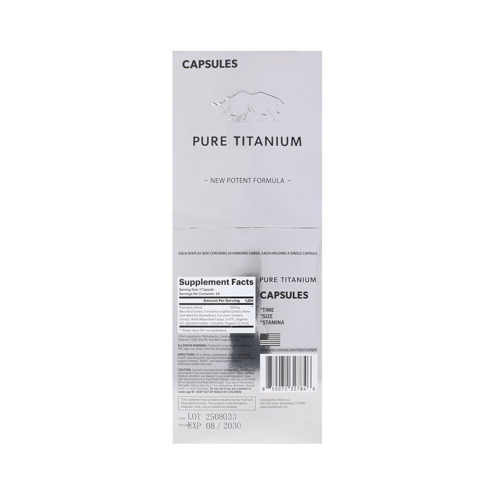 Rhino Pure Titanium Capsules 24-Pack Display - Image 6