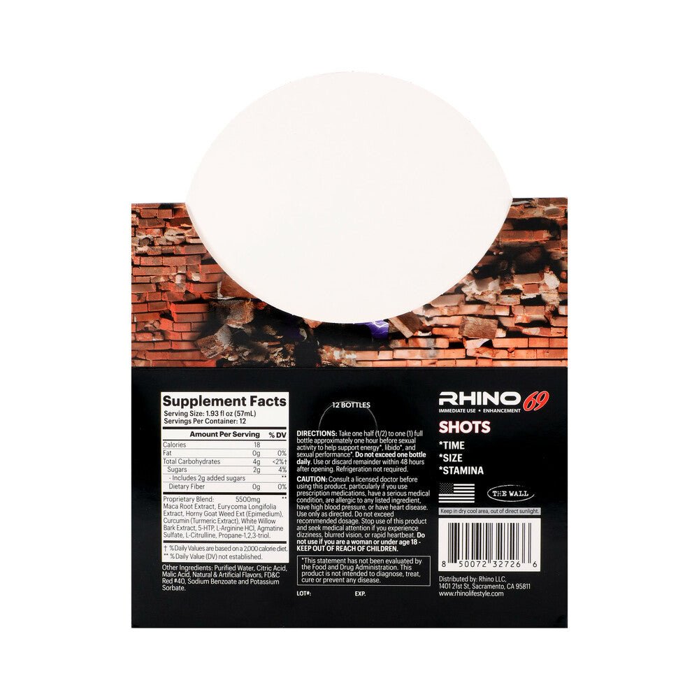 Rhino 69 Liquid Shots 2 oz. Bottles 12-Pack Display - Image 6