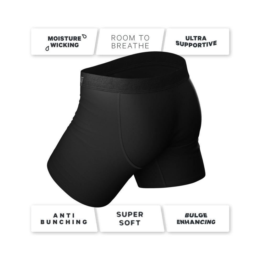 Shinesty The 009 Black Tuxedo Ball Hammock Pouch Underwear with Fly M - Image 5