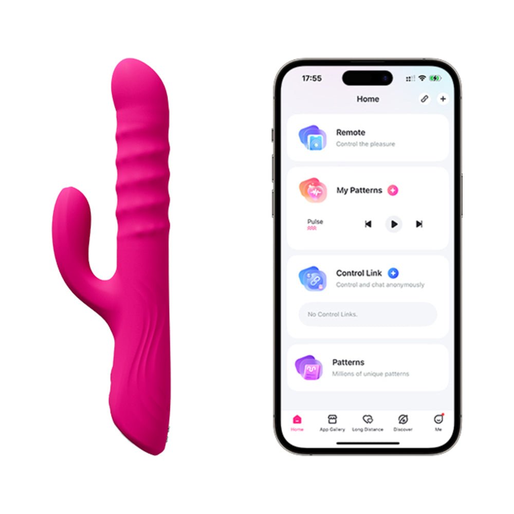 Lovense Velvo Rotating Beaded G-Spot & Clit Rabbit Vibrator - Image 2