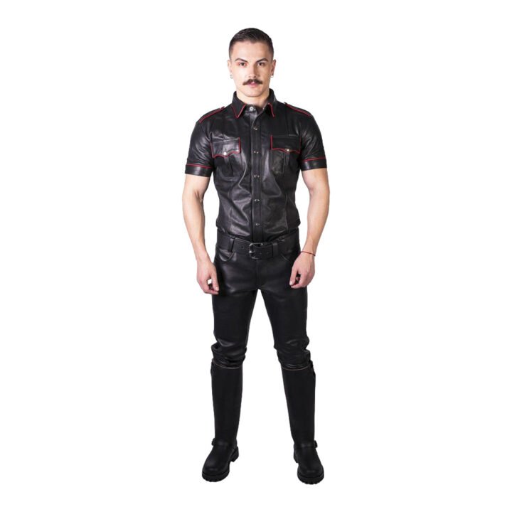 Prowler RED Leather Jeans Black 34 in.